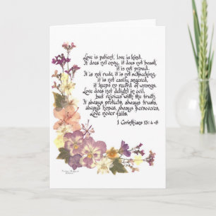 Carte L'amour est patient