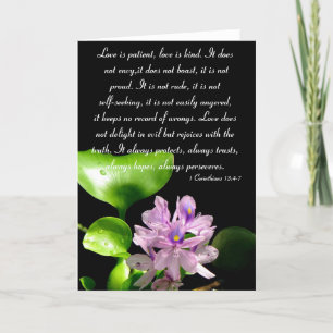 Carte L'amour est patient....