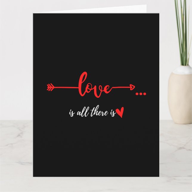 CARTE L'AMOUR EST TOUT CE QUI EXISTE (Devant)