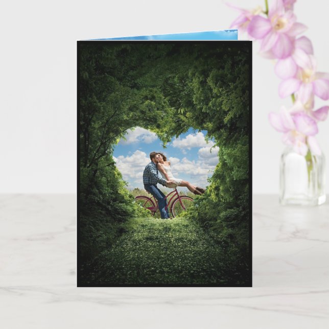 Carte L'amour est une aventure Romantique Saint-Valentin (Orchidée)