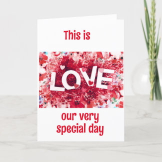CARTE L'AMOUR EST UNE "CHOSE TRÈS SPLENDIDE" POUR NOUS !