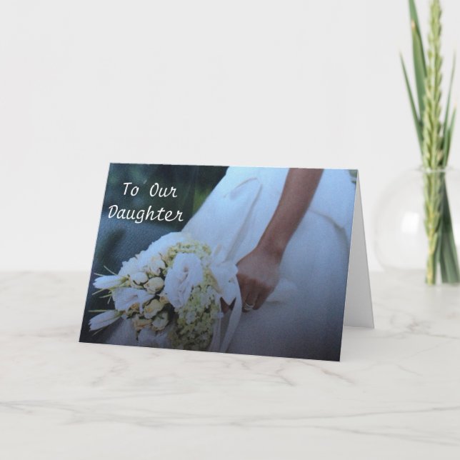 Carte L'AMOUR ET LE BONHEUR mariages DE NOTRE "FILLE" (Devant)