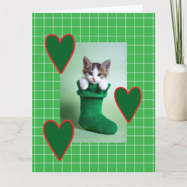 Carte L'amour et les coeurs Noël (Devant)