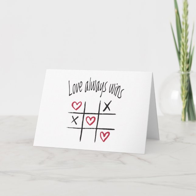 Carte L'amour gagne toujours (Devant)