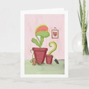 Carte L'amour grandit ici : Plantes en pot originales