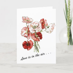 Carte L'amour Heureuse Sainte-Valentin est dans l'air