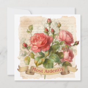 Carte L'AMOUR - Le plus ardemment - M. Darcy