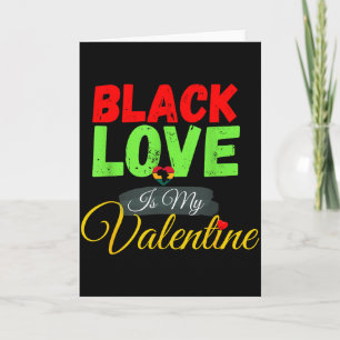Carte L'amour noir est ma fierté panafricaine de la Sain