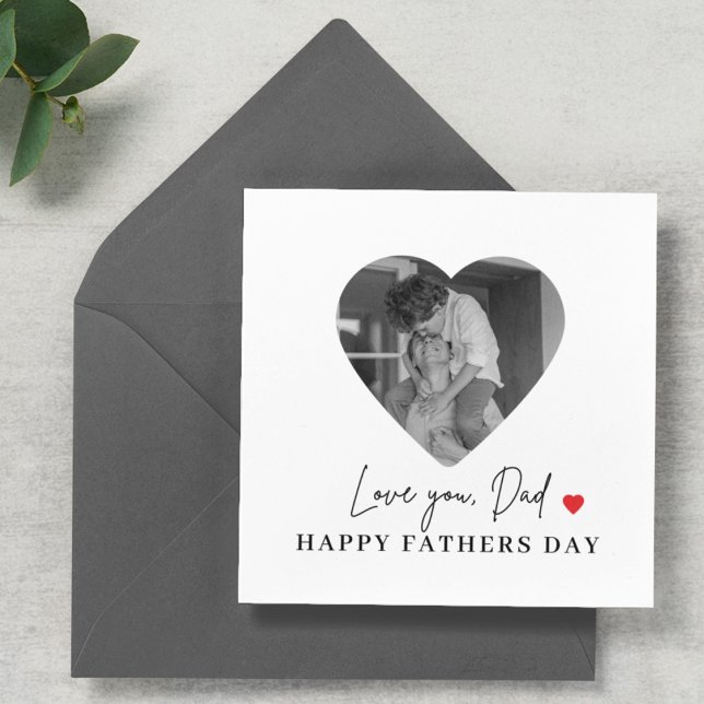 Carte L'Amour Personnalisé Papa Photo | Fête des pères (Créateur téléchargé)
