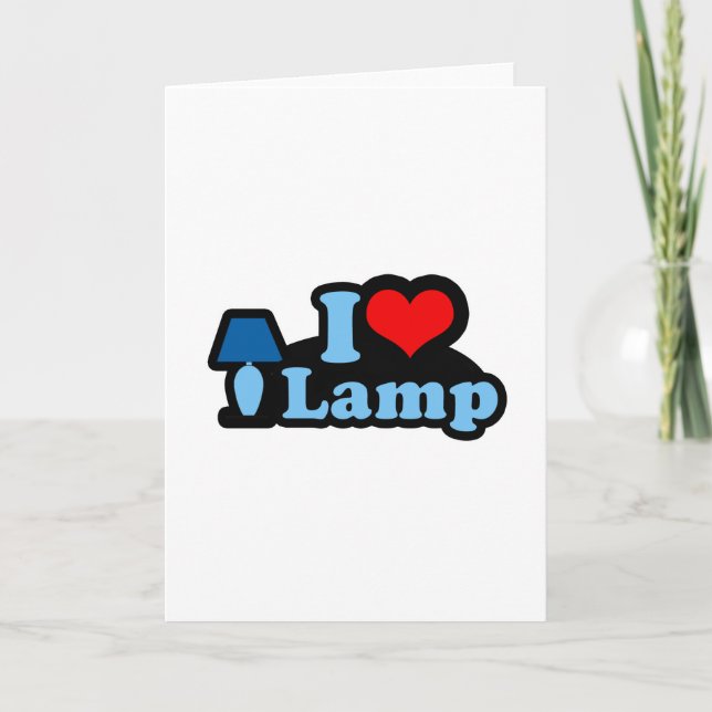 Carte Lampe I Love (Devant)