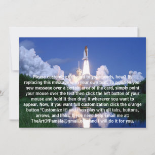 Carte Lancement de la navette spatiale