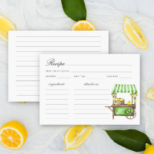 Carte Lancement de mariage aux agrumes au citron aquarel