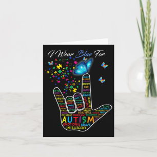 Carte Langue des signes américaine Main Amour Asl Je por