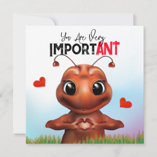 Carte Langue des signes de la fourmi Amour Valentine