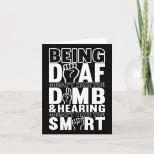 Carte Langue des signes de sensibilisation Langue des si