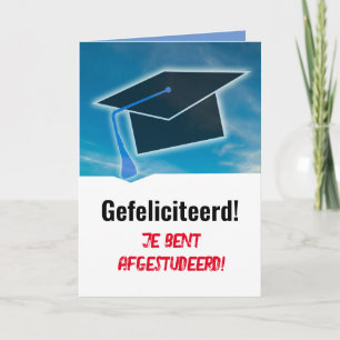 Carte Langue Néerlandaise Gefeliciteerd ! Diplôme néerla