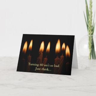 Carte L'Anniversaire-Rotation de 60 n'est pas aussi
