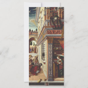 Carte L'Annonciation Carlo Crivelli Art de la Renaissanc