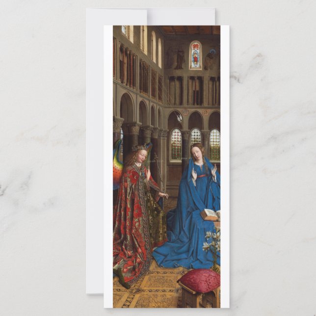 Carte L'Annonciation de Van Eyck Premium Lumière Cathédr (Devant)
