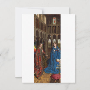 Carte L'Annonciation de Van Eyck Premium Lumière Cathédr