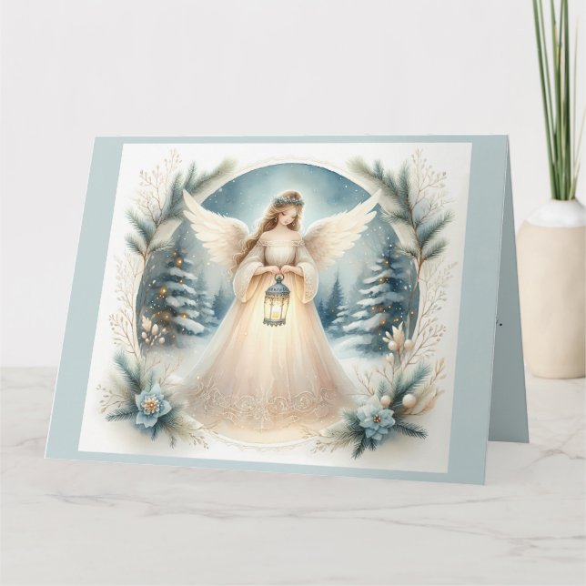 Carte Lanterne Céleste de l'Ange Hivernal de l'Espoir (Devant)