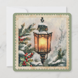 Carte Lanterne de Noël