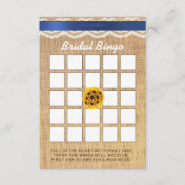 Carte Lanterne tournesol dentelle et toile de jute Baby 