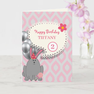 Carte Lapin Avec Ballons