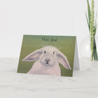 Carte lapin blanc