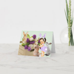 Carte lapin Bunny de soin et de préoccupation