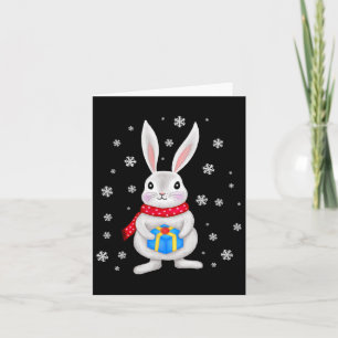 Carte Lapin de Noël Enfants de Noël
