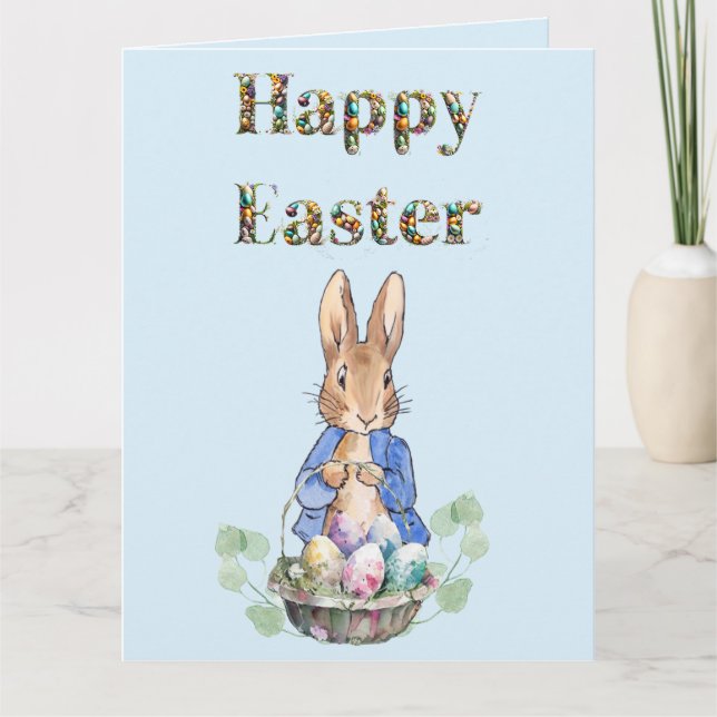 Carte lapin de Pâques (Devant)