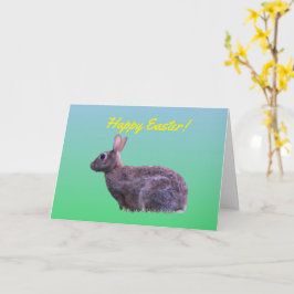 Carte Lapin de Pâques heureux