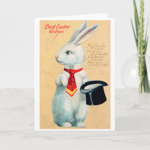 Carte Lapin de Pâques vintage
