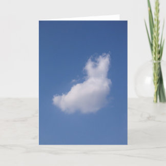 Carte Lapin flottant