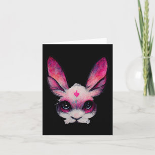 Carte Lapin Mignon Animal de Couleurs - Un Hal pour Fill