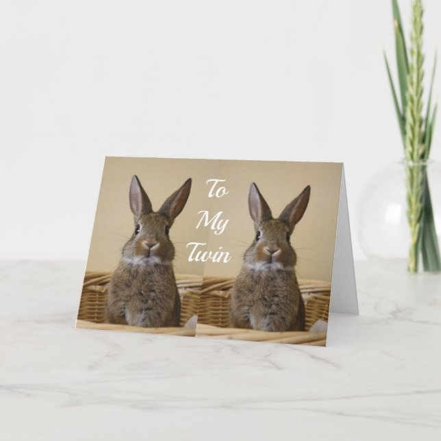 CARTE LAPIN PRÉCIEUX VOUS SOUHAITE DE VENIR À VOUS ! CAR (Devant)