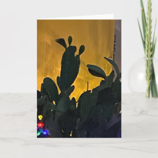 Carte Lapin qui prie abstrait 🐰 Cactus 🌵