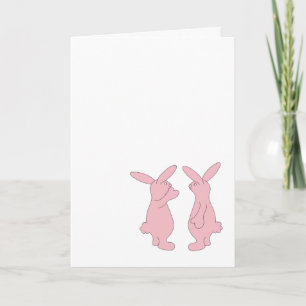 Carte Lapins d'anniversaire sautillant