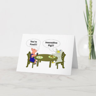 Carte Lard et anniversaire d'oeufs