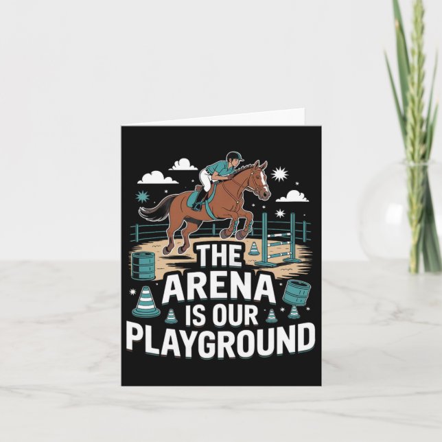 Carte L'Arena Est Notre Aire De Jeux Équestre (Devant)