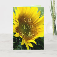 Large Sunflower Get Well or any occasion-customize