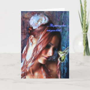 Carte "Larmes dans une bouteille" inspirée