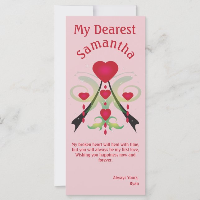 Carte Larmes d'un coeur brisé (Devant)