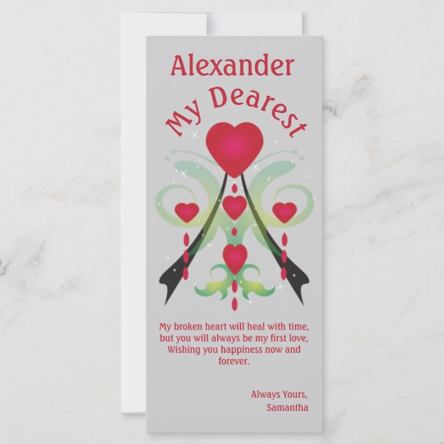 Carte Larmes d'un coeur brisé (Devant)