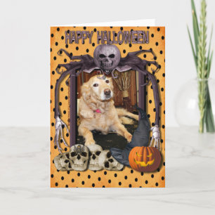 Carte Larry - golden retriever - Photo-2 Halloween