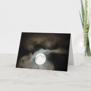 Carte L'art céleste de la lune d'hiver