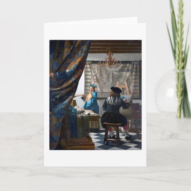 Carte L'art de la peinture, Johannes Vermeer, 1666-1667 (Devant)