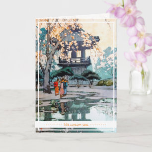 Carte L'art oriental Hiroshi Yoshida japonais Shrine art