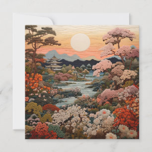 Carte L'Art Traditionnel De La Tapisserie Japonaise